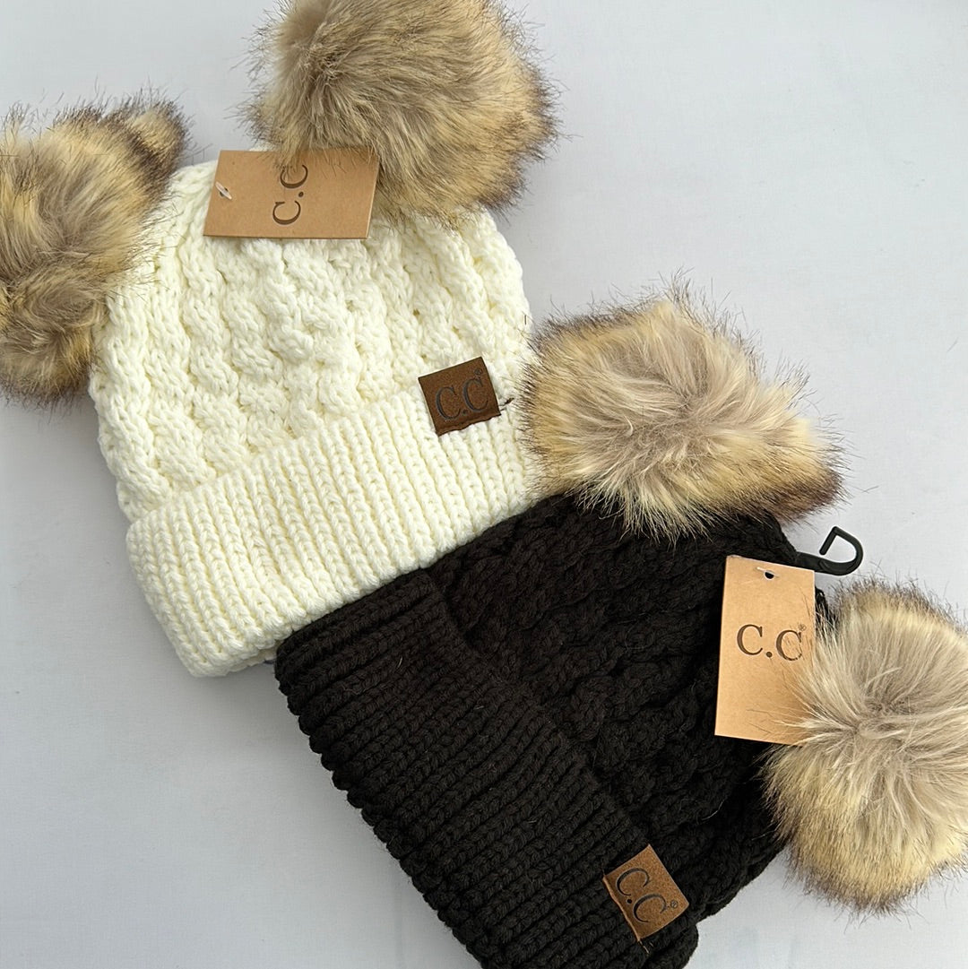 Bear Pom Beanie