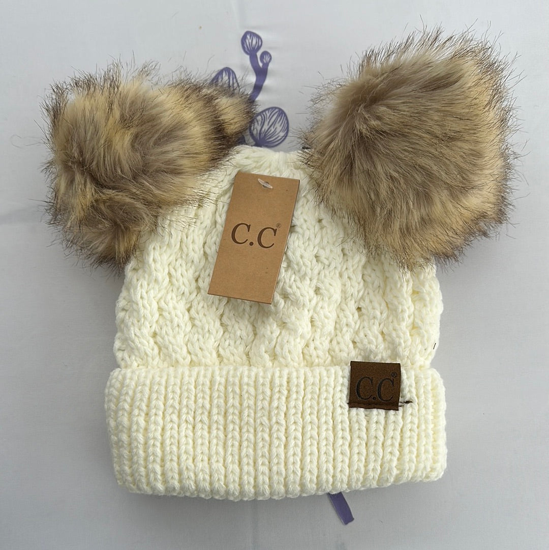 Bear Pom Beanie